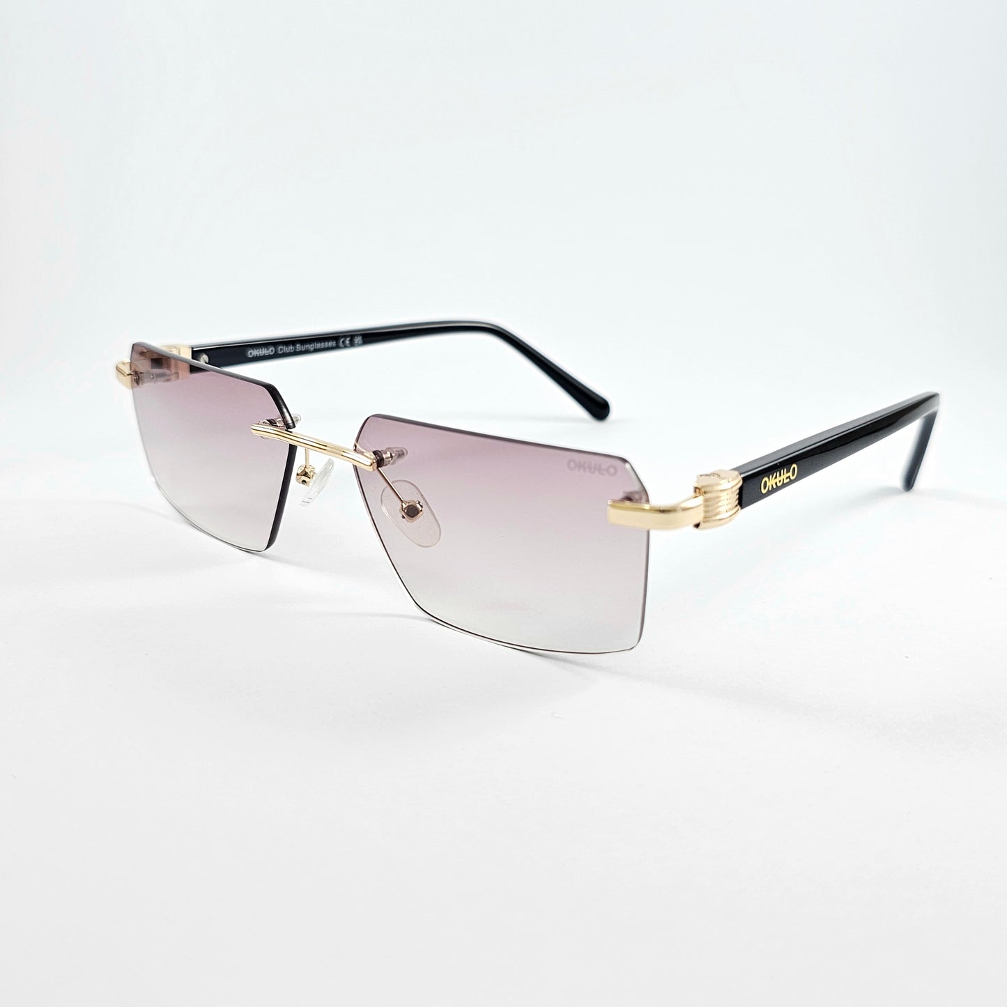 Okulo 3074 | Luxury Rimless Metal Sunglasses