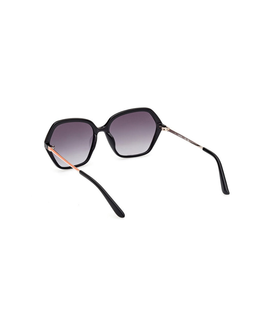 Guess Black Geometric Hexagon Sunglasses|Gu00134
