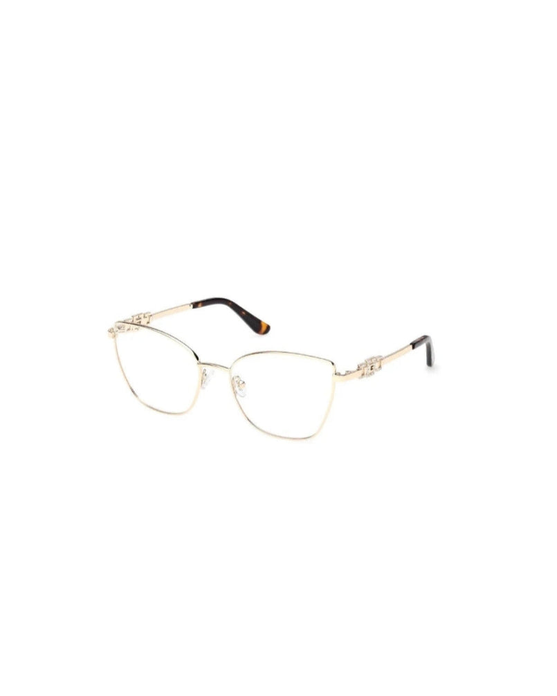 Guess Gold Metal Cat-Eye Eyeglasses Frame|Gu50316