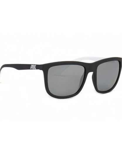 Armani Exchange Matte Black & White Square Sunglasses|AX4093