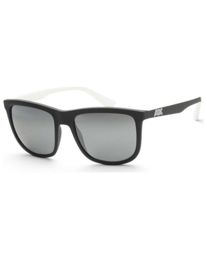 Armani Exchange Matte Black & White Square Sunglasses|AX4093