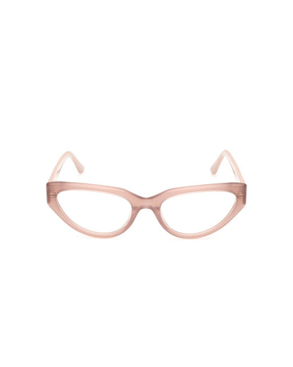GUESS Translucent Blush Pink Cat-Eye Eyeglasses|Gu50113