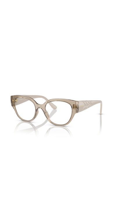Vogue Cat-Eye Optical Glasses – Translucent Beige Acetate|5482