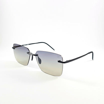 Urban hero|Rimless rectangular photochromatic sunglasses