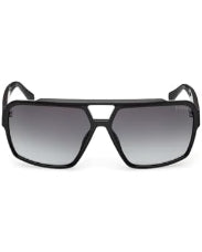 GUESS Black Flat-Top Double-Bridge Sunglasses|GU00223