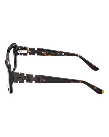 GUESS Dark Tortoiseshell Rectangular Eyeglasses|GU50322