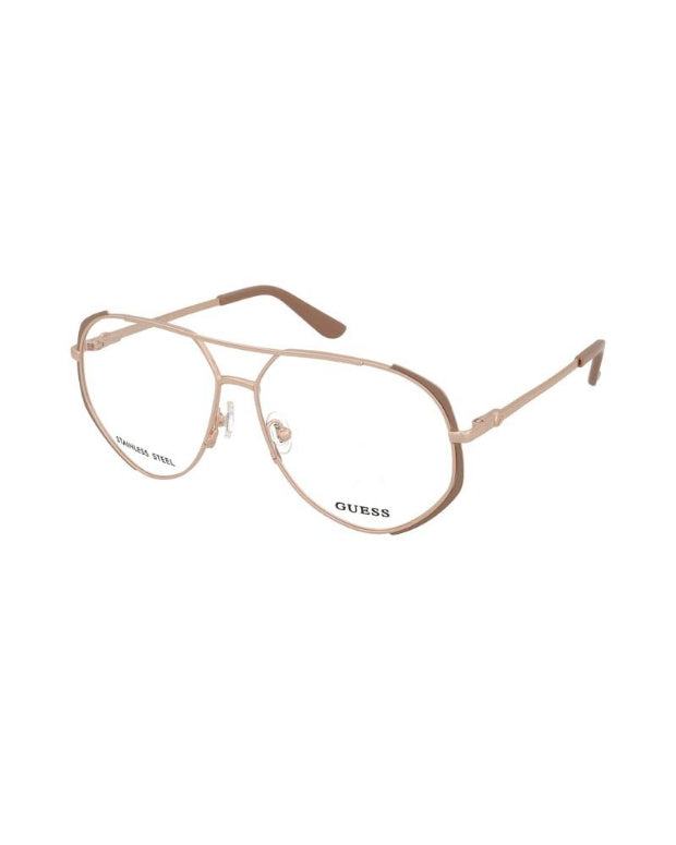 Guess Geometric Aviator Optical Glasses|GU50247