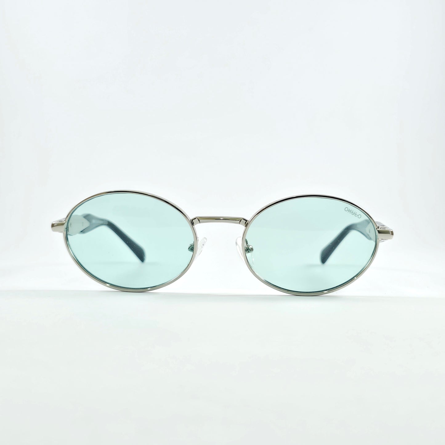 Okulo |Retro oval silhouette metal sunglass