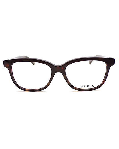 GUESS Dark Tortoiseshell Square Frames|GU5220