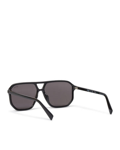 GUESS  Black Bio-Based Navigator Sunglasses|Gu8276