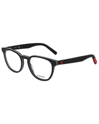 GUESS Matte Black Round Eyeglass|GU50033