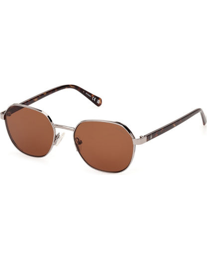 GUESS Geometric Round Sunglasses|GU0016