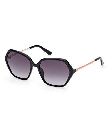 Guess  Black Geometric Hexagon Sunglasses|Gu00134