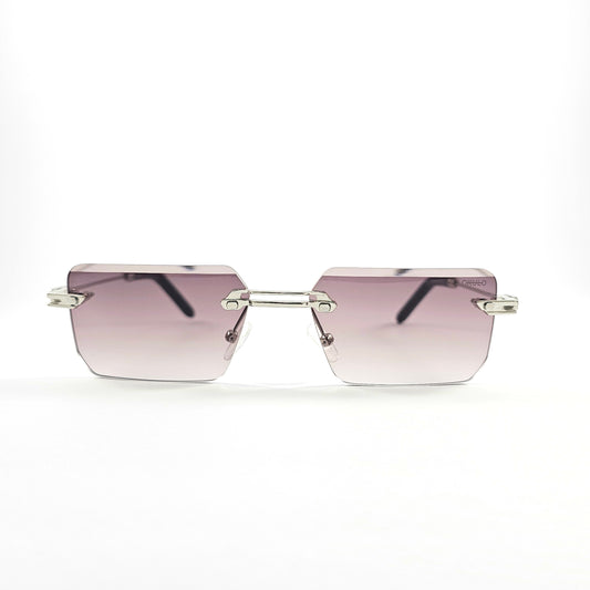 Okulo| square silhouette Rimless  sunglass