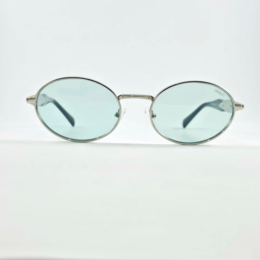 Okulo |Retro oval silhouette metal sunglass