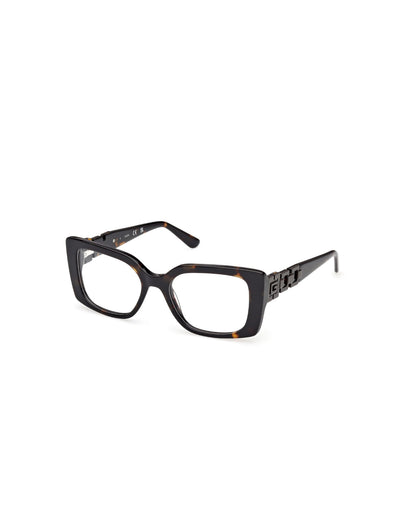 GUESS Dark Tortoiseshell Rectangular Eyeglasses|GU50322