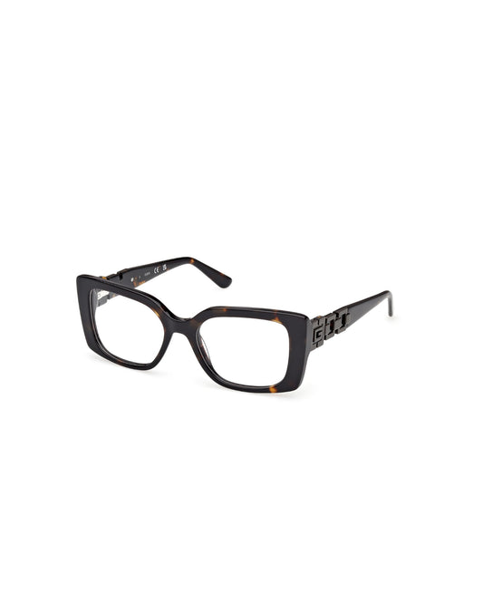 GUESS Dark Tortoiseshell Rectangular Eyeglasses|GU50322