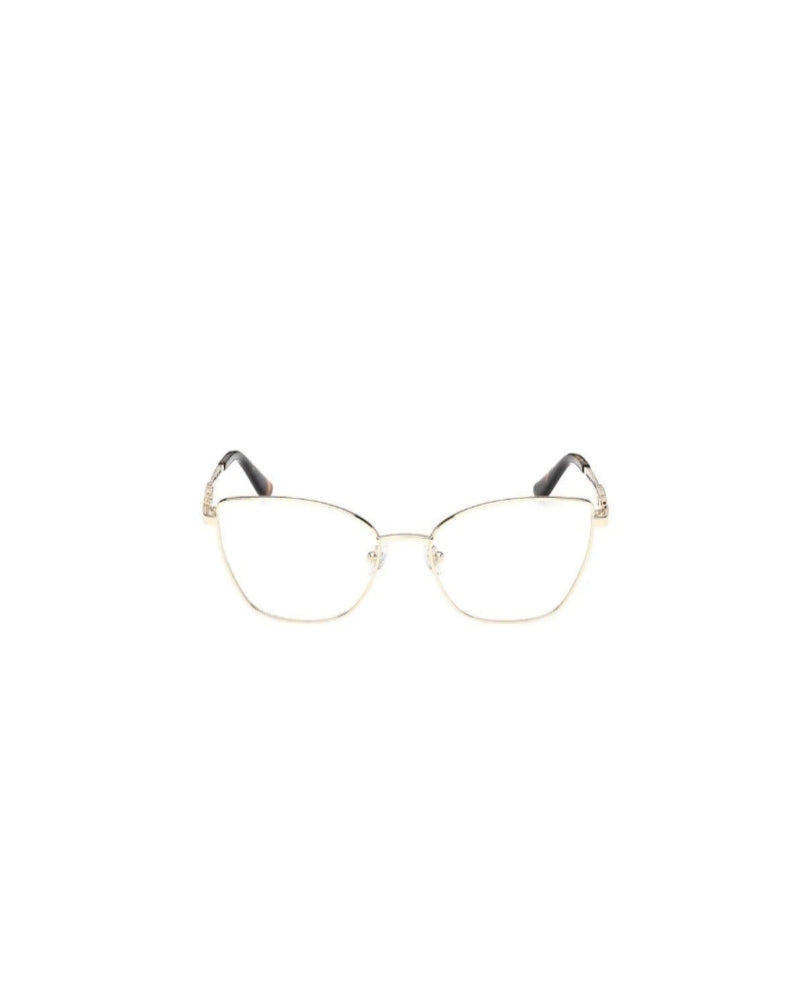 Guess Gold Metal Cat-Eye Eyeglasses Frame|Gu50316