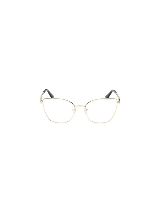 Guess Gold Metal Cat-Eye Eyeglasses Frame|Gu50316