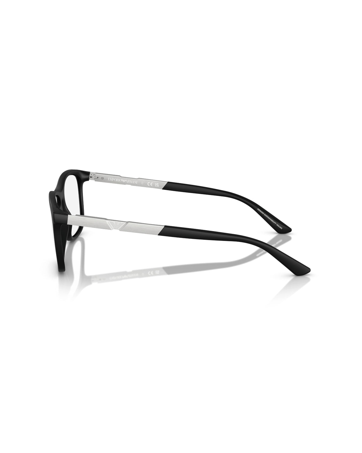 Emporio Armani  Matte Black Rectangular Eyeglasses|EA3247