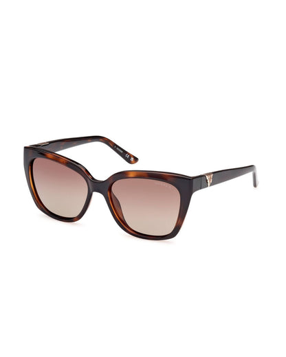 GUESS Dark Tortoise Polarized Cat-Eye Sunglasse|GU7878