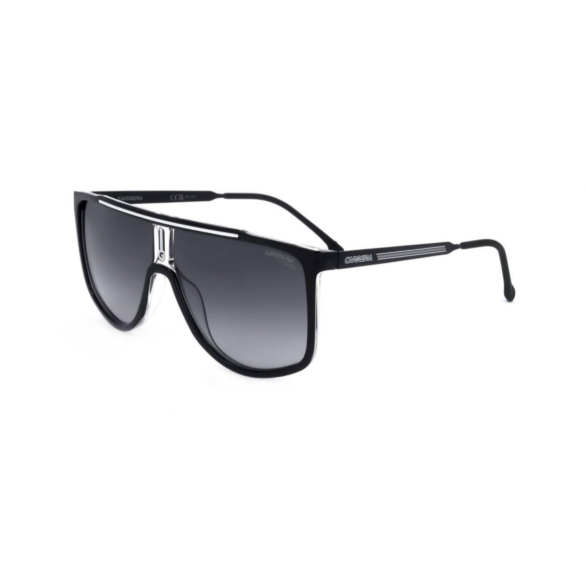 Carrera Black Flat-Top Mask Sunglasses|1056
