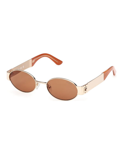 GUESS  Gold-Tone Oval Sunglasses|GU00262