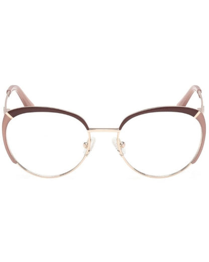 GUESS Round Cat-Eye Metal Eyeglass Frames|GU50250