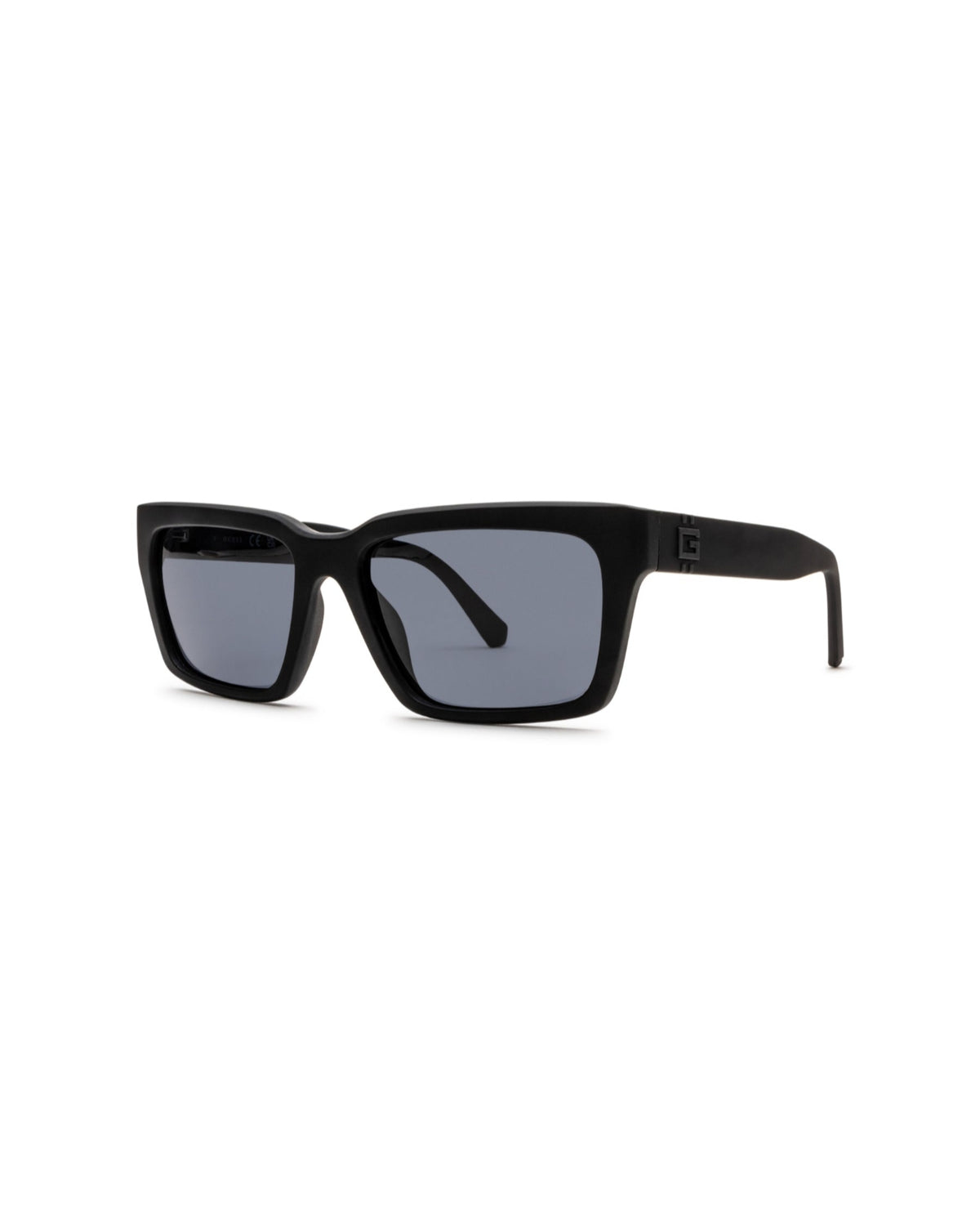 Guess Matte Black Thick-Frame Square Sunglass|GU00121