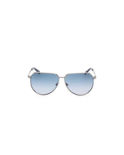 GUESS Geometric Aviator Sunglasses – Gunmetal Silver Frame |GU00089