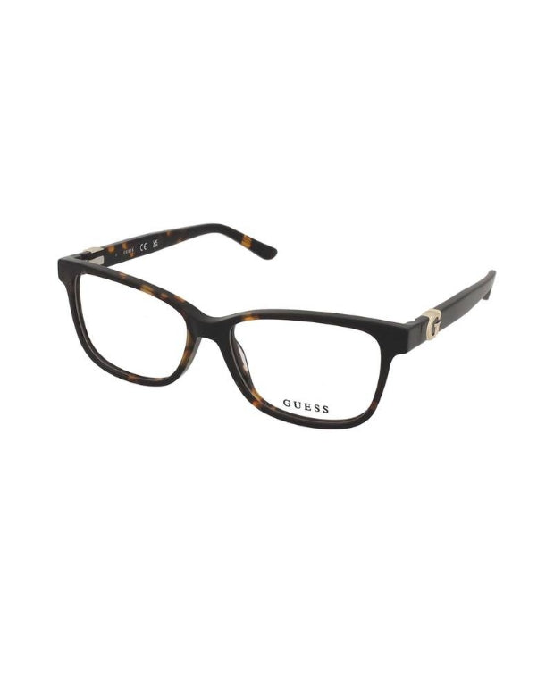 GUESS Tortoiseshell Rectangle Eyeglass|GU50227