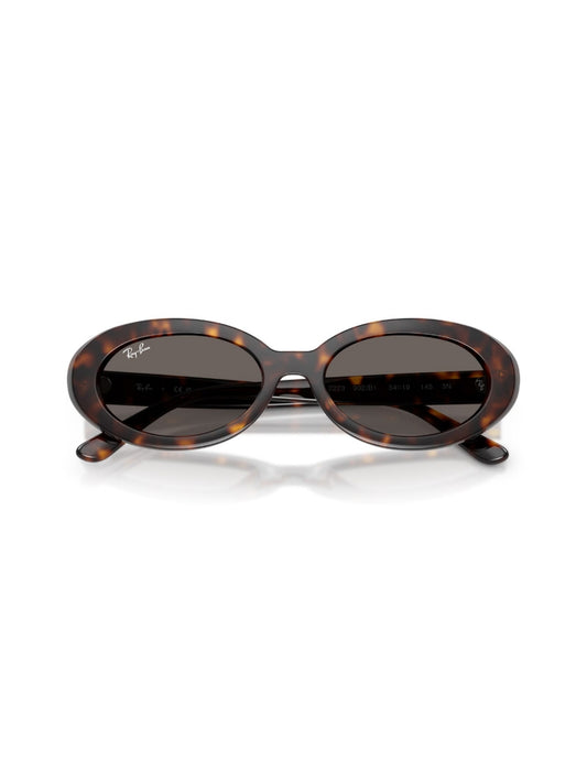 RAYBAN Tortoise Havana Oval Sunglass|RB 2223