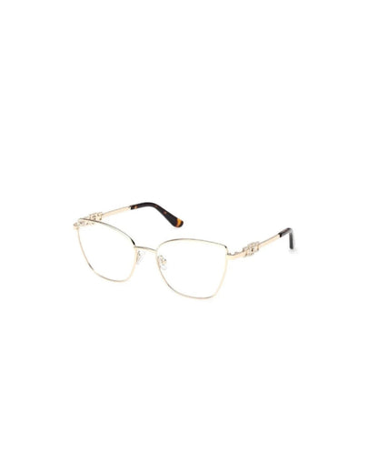Guess Gold Metal Cat-Eye Eyeglasses Frame|Gu50316