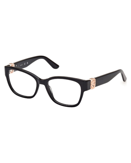 GUESS Black Soft Cat-Eye Eyeglasses|GU50120