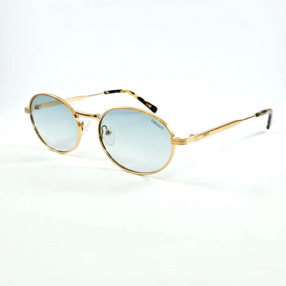 Okulo |Retro oval silhouette metal sunglass